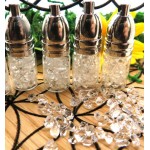 Herkimer Diamond Gemstone Mojo Bottle Pendant